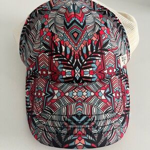 Women’s SnapBack adjustable colorful geometric Billbong mesh hat